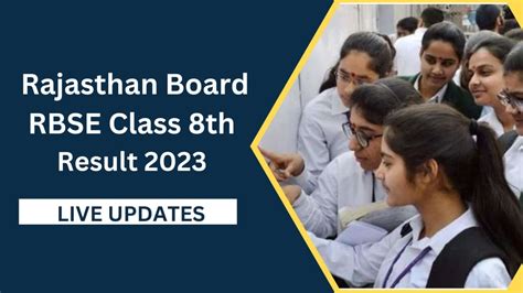 RBSE 8th Result 2023 DECLARED LIVE Updates .